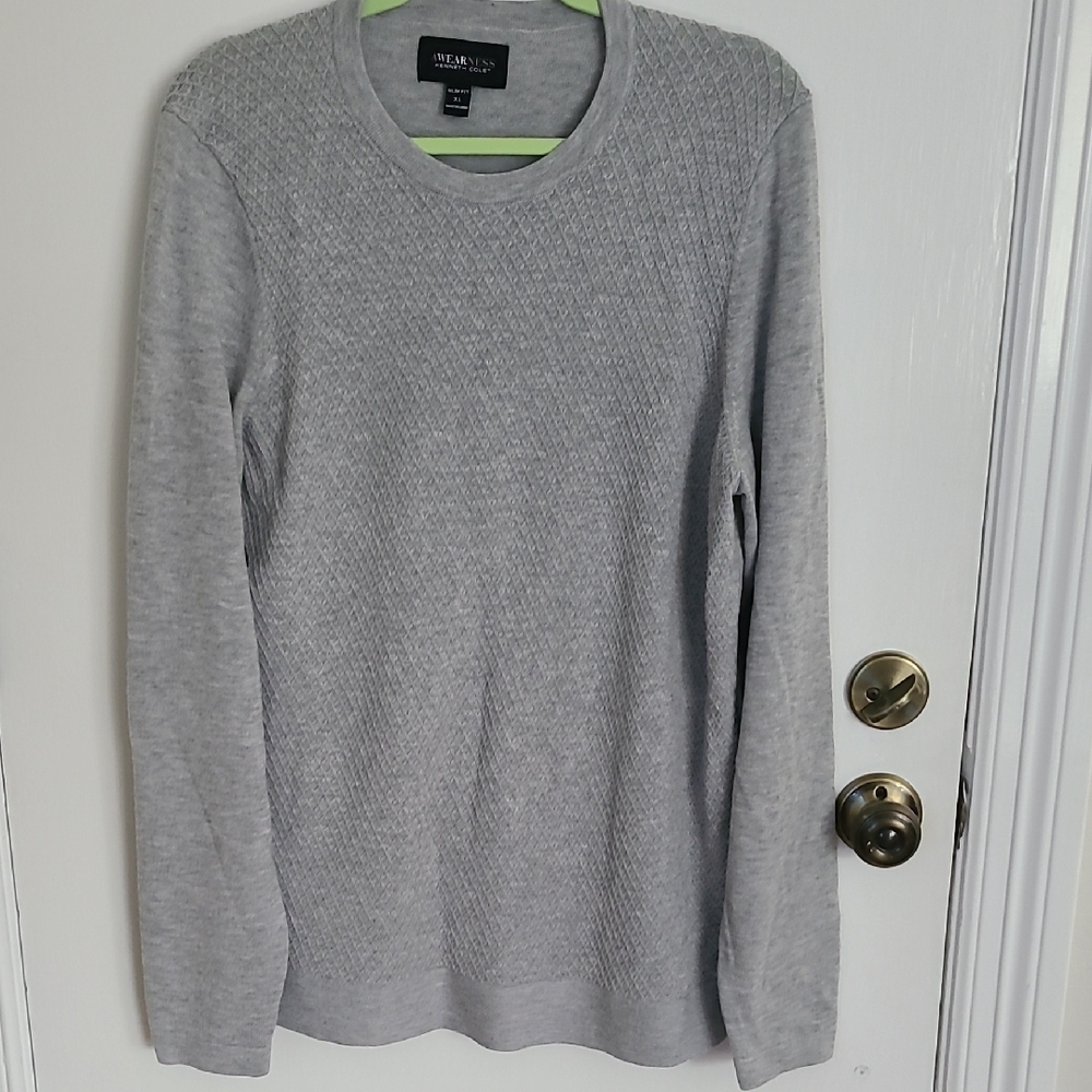 Kenneth Cole Men's Gray Sweater